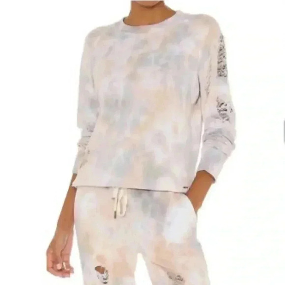 niphilanthropy Blackbird Sweatshirt in Cloudy Haze Tie Dye - Picture 2 of 13